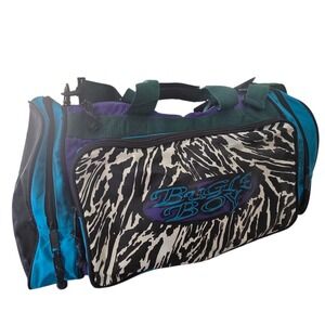 Vintage Bugle Boy Duffle Bag Rare 80s Retro Design NWOT Height 10" Length 20"